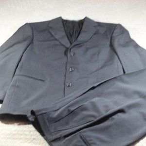 City Streets Custom Fit Suits Size 40L 3-Button Black Suit